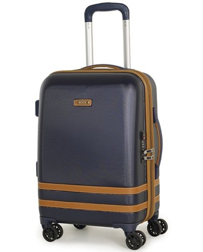 Мала валіза на 4-х колесах 35 л Rock Valence Navy Hardshell (S)