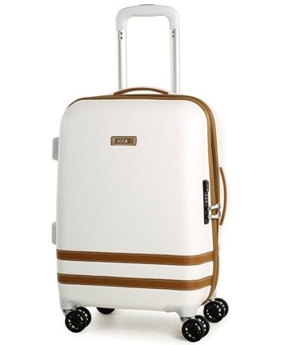 Малый чемодан на 4-х колесах 35 л Rock Valence White Hardshell (S)