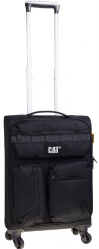 Малый чемодан на 4-х колесах 38,5 л CAT Cube Combat Visiflash, черный