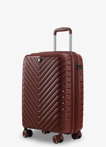 Малый чемодан ручная кладь V&amp;V Travel Invictus – 40 л, 2,2 кг Бордовый