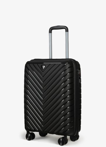 Мала валіза ручна поклажа V&amp;V Travel Invictus – 40 л, 2,2 кг Чорна
