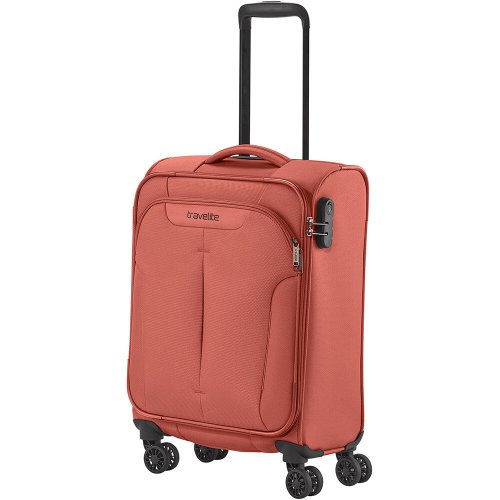 Мала валіза Travelite Croatia ручна поклажа на 35 л вагою 2,4 кг Кораловий