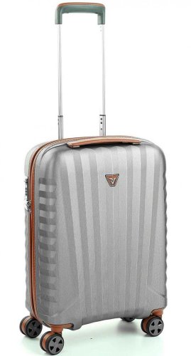 Малый элитный чемодан 38 л Roncato E-LITE Titanium/Cognac Малый элитный чемодан 38 л Roncato E-LITE Titanium/Cognac
