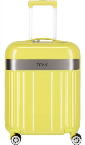 Малый пластиковый чемодан 37 л Titan Spotlight Flash Lemon Crush