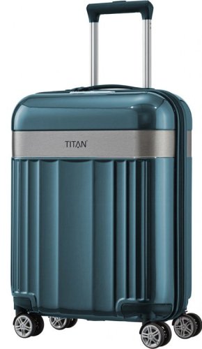 Малый пластиковый чемодан 37 л Titan Spotlight Flash, синий