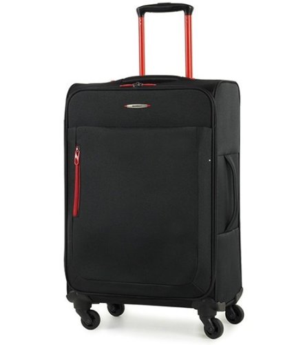 Members Hi-Lite (M) Black 49 л чемодан из полиэстера на 4 колесах черный