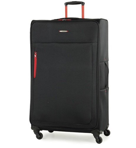 Members Hi-Lite (XL) Black 120 л валіза з поліестеру на 4 колесах чорна Members Hi-Lite (XL) Black 120 л валіза з поліестеру на 4 колесах чорна