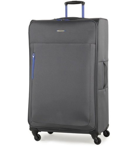 Members Hi-Lite (XL) Grey 120 л валіза з поліестеру на 4 колесах сіра