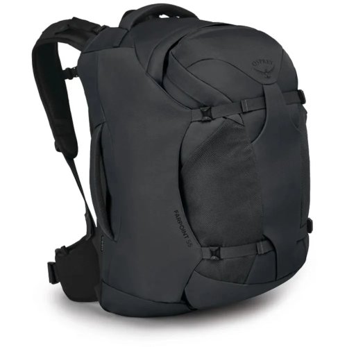 Мужской туристический рюкзак Osprey Farpoint 55 – 55 л, 1,9 кг Черный