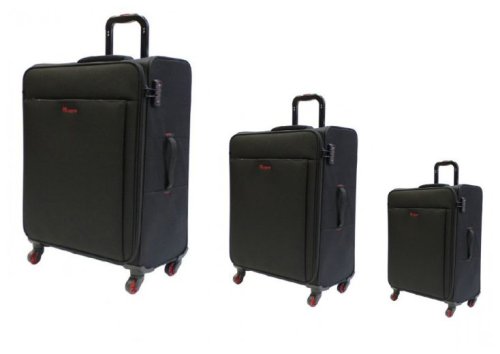 Набір валіз на колесах IT Luggage ACCENTUATE з тканини Чорний Набір валіз на колесах IT Luggage ACCENTUATE з тканини Чорний