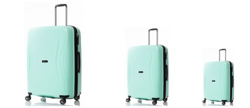 Набор дорожный чемоданов на колесах V&V Travel TIFFANY из полипропилена с расширительной молнией Голубой Набор дорожный чемоданов на колесах V&V Travel TIFFANY из полипропилена с расширительной молнией Голубой