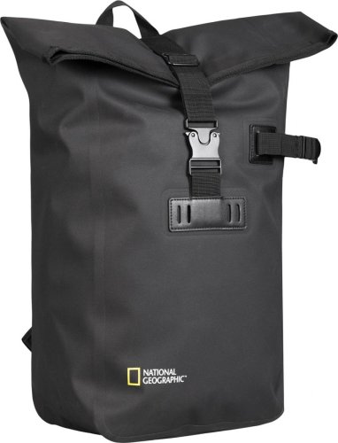 National Geographic Waterproof 19 л рюкзак-роллтоп з відділенням для ноутбука і планшету з поліестеру чорний