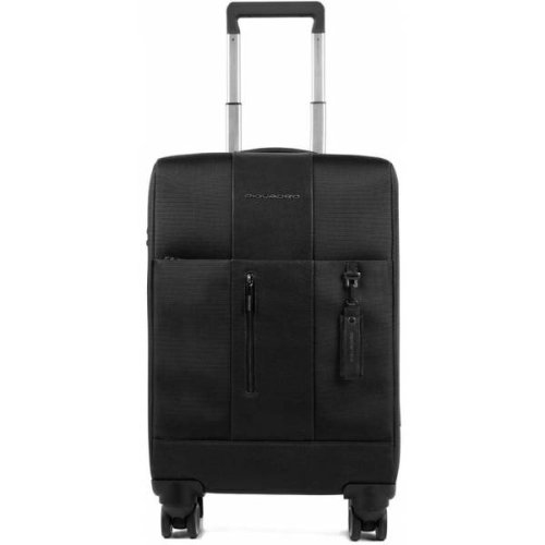 Piquadro BAGMOTIC 35 л текстильна валіза на 4-х колесах чорна Piquadro BAGMOTIC 35 л текстильна валіза на 4-х колесах чорна