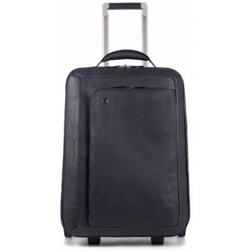 Piquadro BAGMOTIC 43 л чемодан из натуральной кожи на 2-х колесах синий Piquadro BAGMOTIC 43 л чемодан из натуральной кожи на 2-х колесах синий