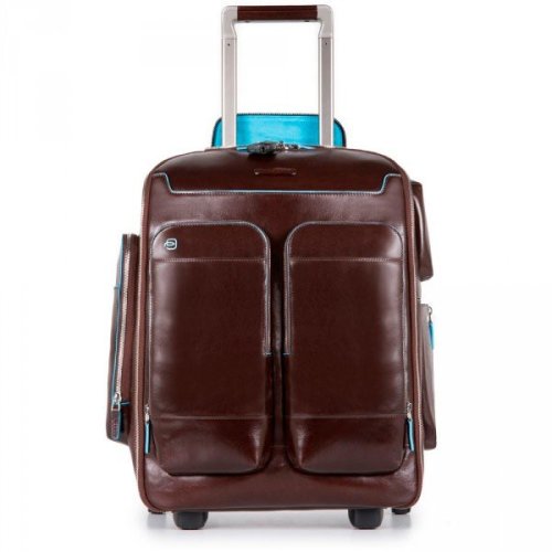 Piquadro BL SQUARE 34 л чемодан из натуральной кожи на 2 колесах коричневый Piquadro BL SQUARE 34 л чемодан из натуральной кожи на 2 колесах коричневый