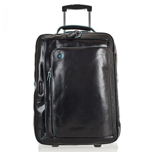 Piquadro BL SQUARE 37,54 л валіза з натуральної шкіри на 2 колесах чорна Piquadro BL SQUARE 37,54 л валіза з натуральної шкіри на 2 колесах чорна
