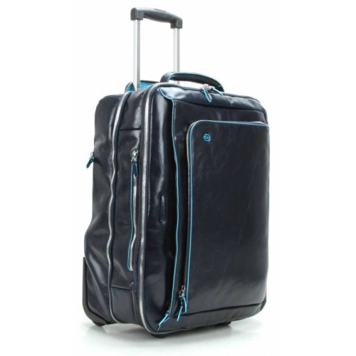 Piquadro BL SQUARE 37,54 л чемодан из натуральной кожи на 2 колесах синий Piquadro BL SQUARE 37,54 л чемодан из натуральной кожи на 2 колесах синий
