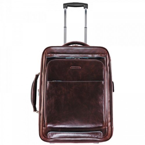 Piquadro BL SQUARE Cognac 49 л валіза з натуральної шкіри на 2-х колесах коричнева Piquadro BL SQUARE Cognac 49 л валіза з натуральної шкіри на 2-х колесах коричнева
