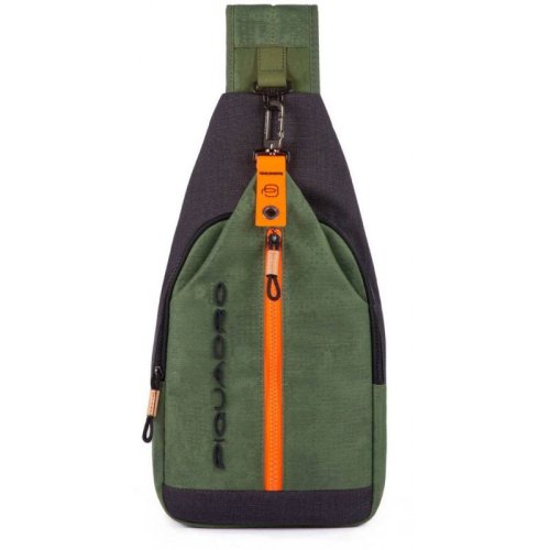 Piquadro BLADE 4,5 л міський текстильний монорюкзак зелений Piquadro BLADE 4,5 л міський текстильний монорюкзак зелений