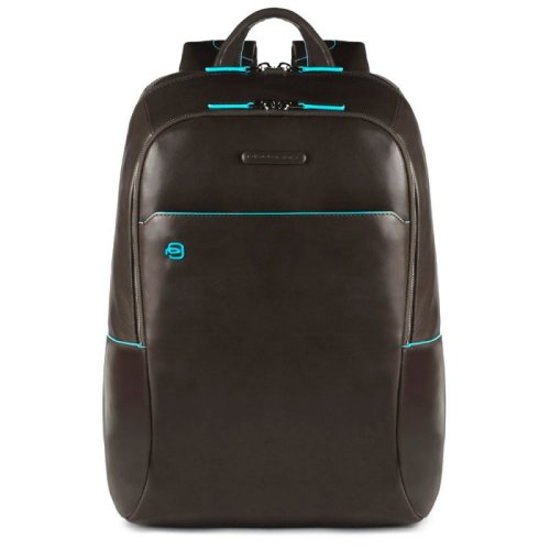 Piquadro Blue Square 15 л міський рюкзак з натуральної шкіри сірий