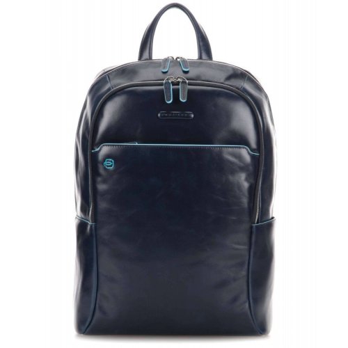 Piquadro Blue Square 18 л городской рюкзак для ноутбука из натуральной кожи синий Piquadro Blue Square 18 л городской рюкзак для ноутбука из натуральной кожи синий