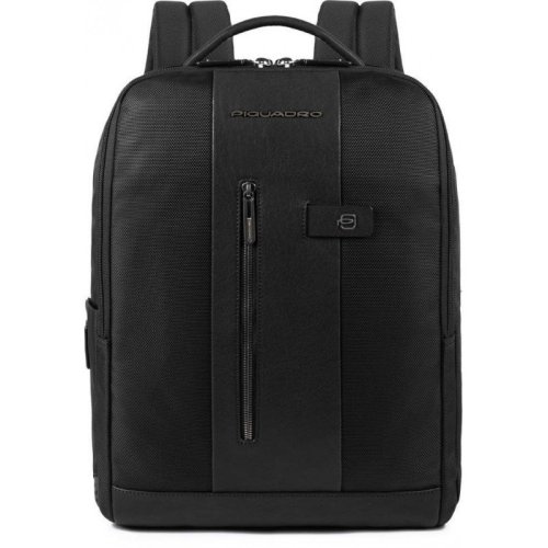 Piquadro Brief Bagmotic 15 л міський текстильний рюкзак для ноутбука чорний Piquadro Brief Bagmotic 15 л міський текстильний рюкзак для ноутбука чорний