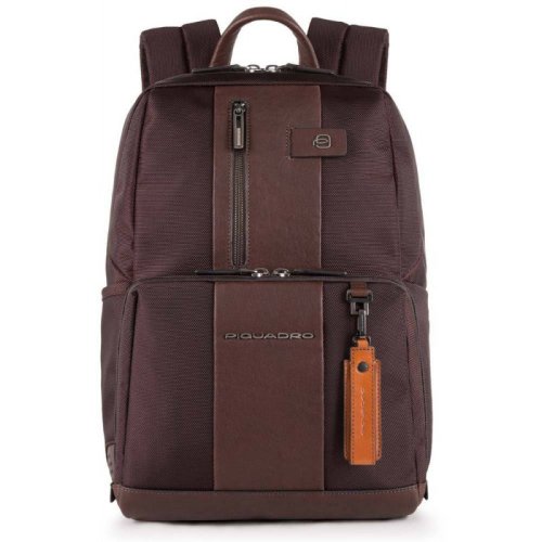 Piquadro Brief Bagmotic 16 л міський текстильний рюкзак для ноутбука коричневий Piquadro Brief Bagmotic 16 л міський текстильний рюкзак для ноутбука коричневий