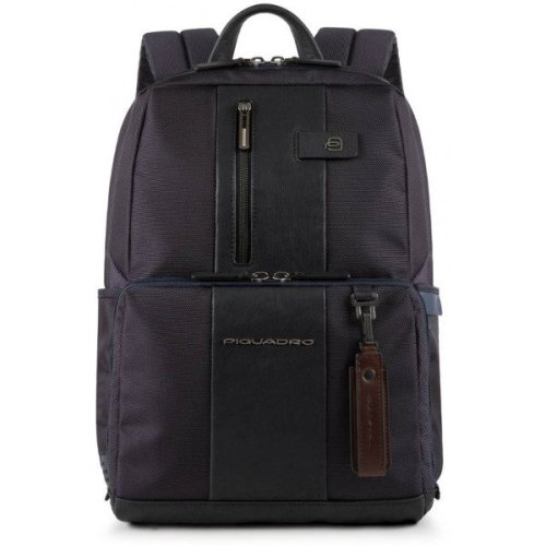 Piquadro Brief Bagmotic 16 л міський текстильний рюкзак для ноутбука синій Piquadro Brief Bagmotic 16 л міський текстильний рюкзак для ноутбука синій