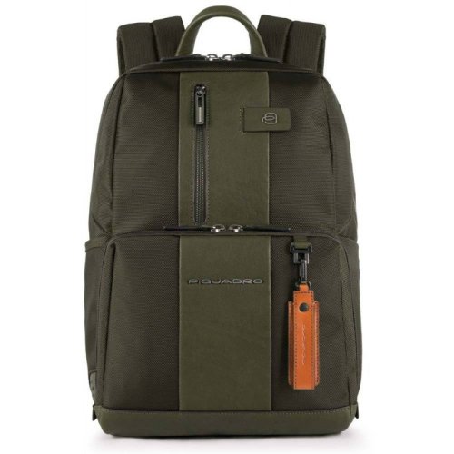 Piquadro Brief Bagmotic 16 л міський текстильний рюкзак для ноутбука зелений Piquadro Brief Bagmotic 16 л міський текстильний рюкзак для ноутбука зелений