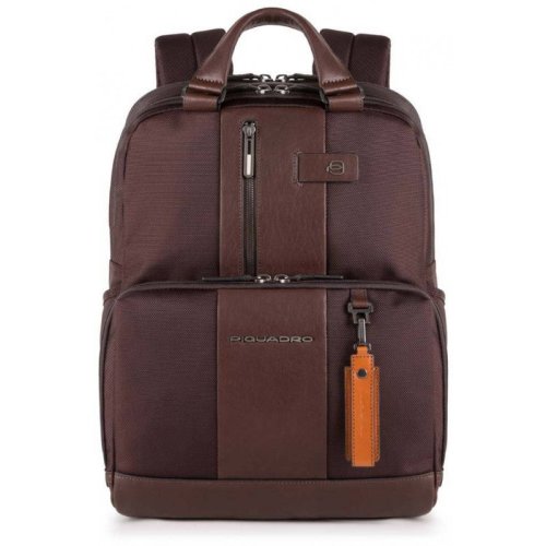 Piquadro Brief Bagmotic 20 л міський текстильний рюкзак для ноутбука коричневий Piquadro Brief Bagmotic 20 л міський текстильний рюкзак для ноутбука коричневий