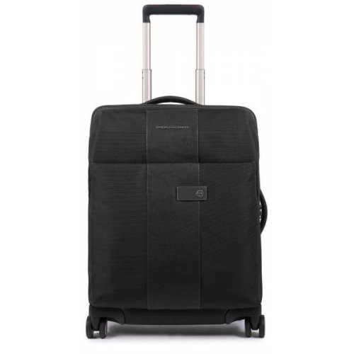 Piquadro BRIEF BAGMOTIC 41 л тканевый чемодан на 4-х колесах черный