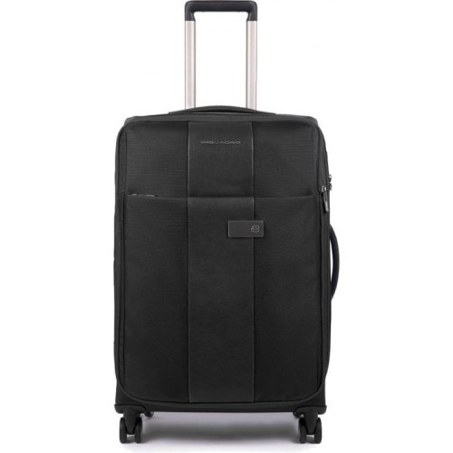 Piquadro BRIEF BAGMOTIC 73 л текстильна валіза на 4-х колесах чорна