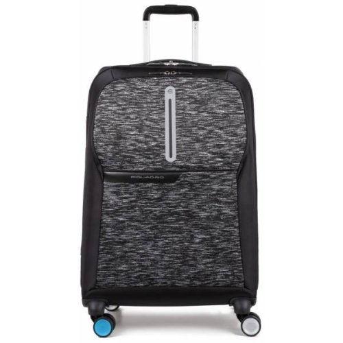 Piquadro COLEOS Active 64 л тканевый чемодан на 4-х колесах черный Piquadro COLEOS Active 64 л тканевый чемодан на 4-х колесах черный