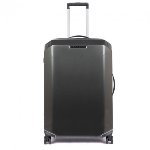 Piquadro CUBICA/Black M 70 л валіза з полікарбонату на 4 колесах чорна Piquadro CUBICA/Black M 70 л валіза з полікарбонату на 4 колесах чорна