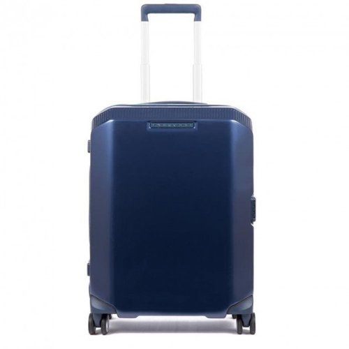 Piquadro CUBICA/Blue S 34 л чемодан из поликарбоната на 4 колесах синий