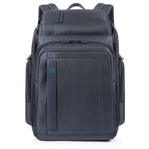 Piquadro PULSE 25 л міський текстильний рюкзак для ноутбука темно-сірий