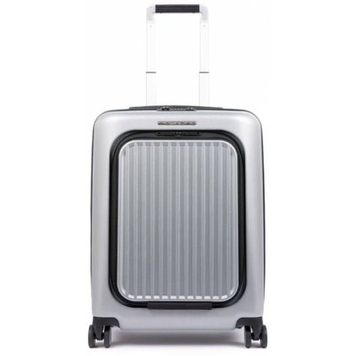 Piquadro RELYGHT PLUS ZIP 39,5 л чемодан из поликарбоната на 4 колесах серебристый
