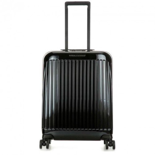 Piquadro SEEKER70/Black S 39,5 л валіза з полікарбонату на 4 колесах чорна