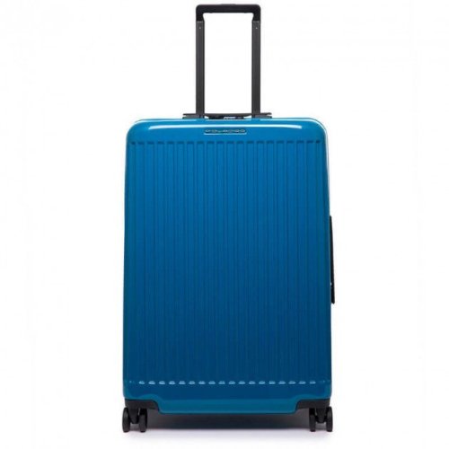 Piquadro SEEKER70/Blue M 76,5 л валіза з полікарбонату на 4 колесах синя