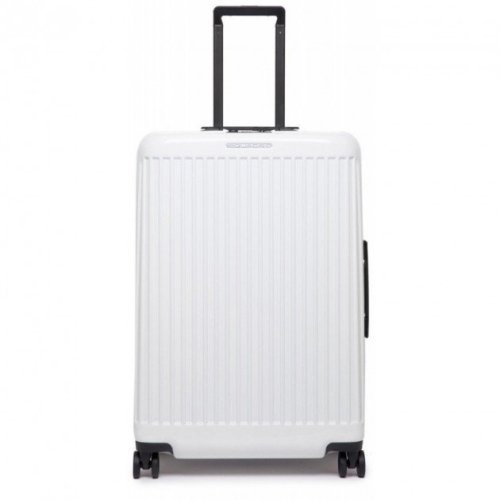 Piquadro SEEKER70/White M 76,5 л валіза з полікарбонату на 4 колесах біла