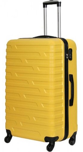 Пластикова валіза гігант 110 л Vip Collection Costa Brava 28 Yellow Пластикова валіза гігант 110 л Vip Collection Costa Brava 28 Yellow