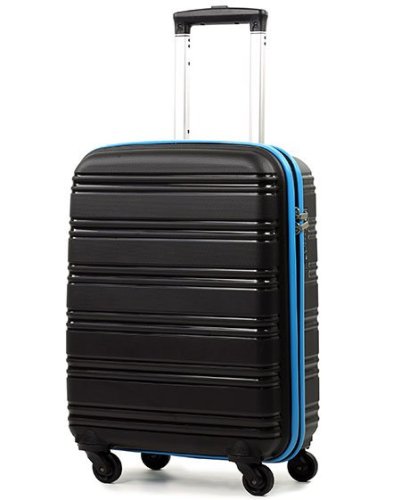 Rock Impact (S) Black/Blue 33 л валіза з поліпропілену на 4 колесах чорна
