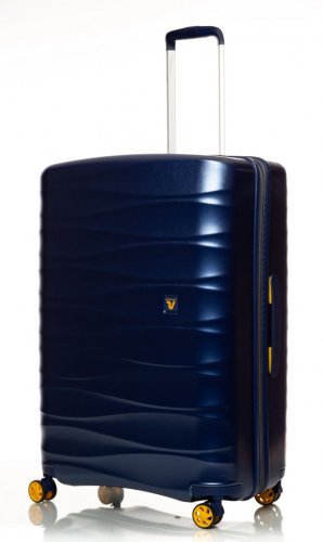 Roncato Stellar 103/117 л чемодан пластиковый из поликарбоната синий
