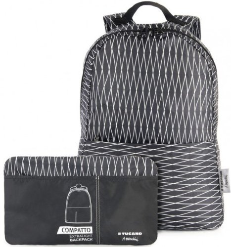 Рюкзак раскладной Tucano COMPATTO BACKPACK MENDINI (черный)