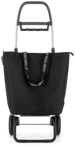 Складная сумка-тележка Rolser Mini Bag Plus MF на 21 л Черная