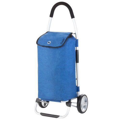 Складная сумка-тележка ShoppingCruiser Foldable на 45 литров Голубая