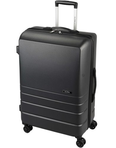 Skyflite Encore Charcoal 95 л валіза з пластику на 4 колесах сіра