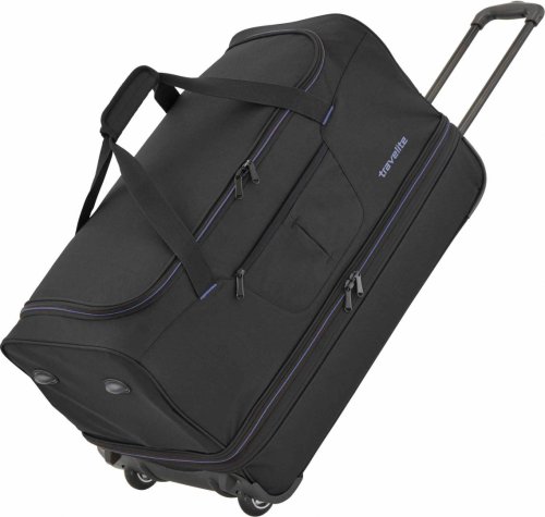 Середня дорожня сумка на колесах Travelite Basics на 51/64 л Чорная