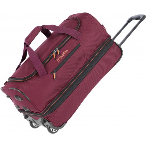 Середня дорожня сумка на колесах Travelite Basics на 51/64 л Червоний