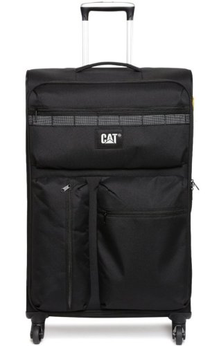 Средний 4-х колесный чемодан 60л CAT Combat Visiflash, черный Средний 4-х колесный чемодан 60л CAT Combat Visiflash, черный